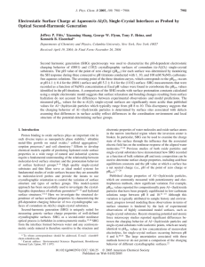 Electrostatic Surface Charge at Aqueous/r-Al2O3 Single