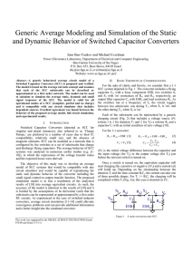 Generic Average Modeling and Simulation of the Static and Dynamic