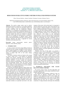 behaviour of reactive energy meters in polluted power