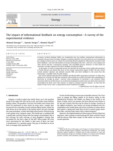 The impact of informational feedback on energy consumption