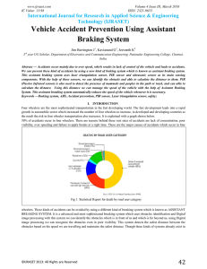 Vehicle Accident Prevention Using Assistant Braking System