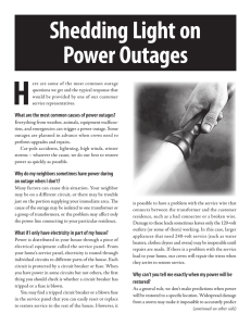 Shedding Light On Power Outages H