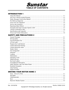 TABLE OF CONTENTS