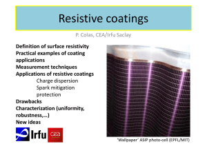Resistive coatings