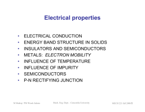 Electrical properties - Concordia University