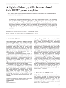 A highly efficient 3.5 GHz inverse class