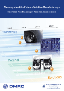 Innovation Roadmapping of Required Advancements