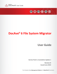 DocAve 6 SP4 CU1 File System Migration