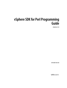 vSphere SDK for Perl Programming Guide