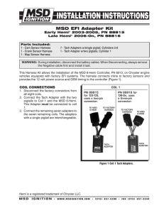MSD EFI Adapter Kit