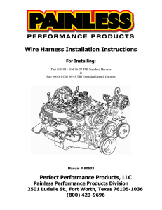 Wire Harness Installation Instructions
