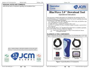 DT-200 Bluewave2 Operators Guide