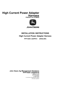 High Current Power Adapter Harness
