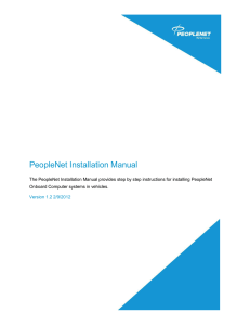 PeopleNet Installation Manual