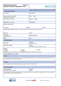 Application Form - Milton Keynes College