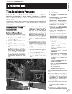 Academic Life The Academic Program