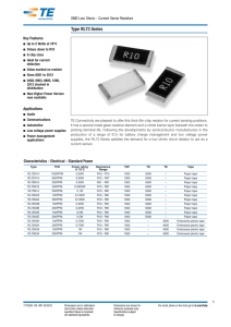 Type RL73 Series SMD Low Ohmic