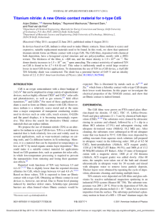 Titanium nitride: A new Ohmic contact material for n