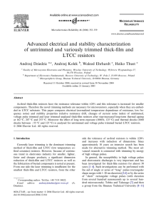 Advanced electrical and stability characterization of untrimmed and