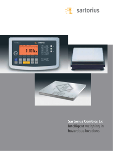 Sartorius Combics Ex Intelligent weighing in