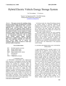 Hybrid Electric Vehicle Energy Storage System