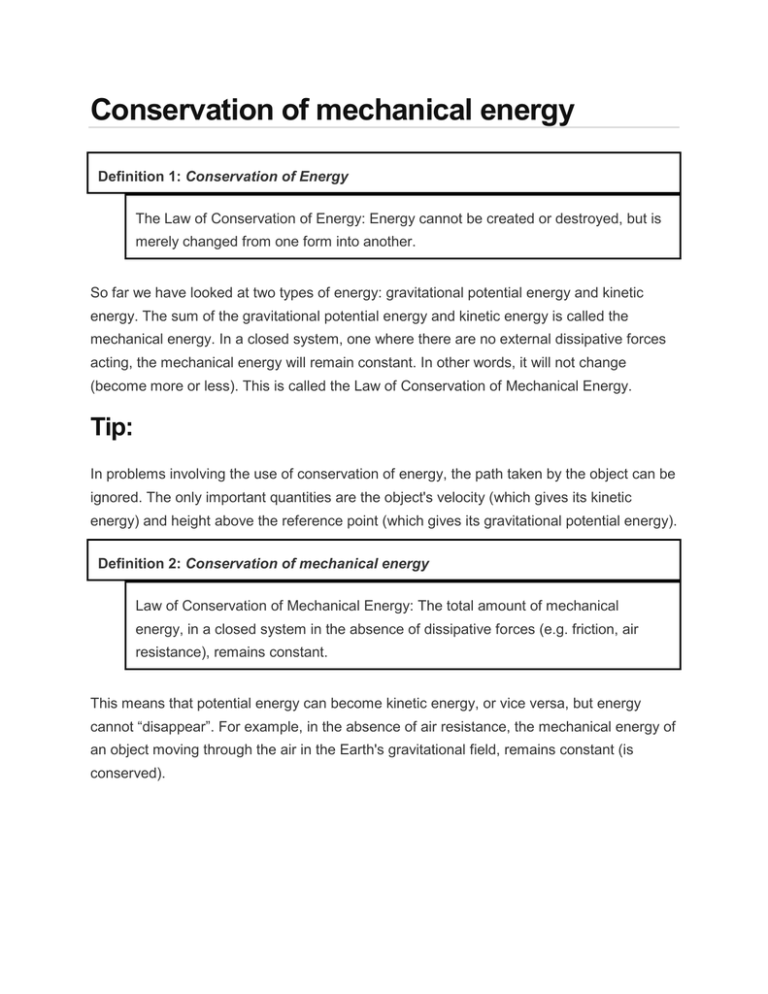 conservation-of-mechanical-energy