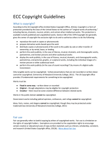 ECC Copyright Guidelines