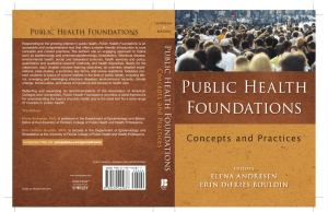 Public Health Foundations