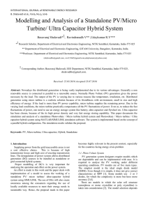 Ultra Capacitor Hybrid System - International Journal of Renewable