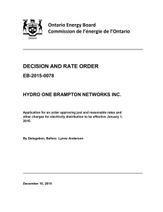 Decision and Rate Order