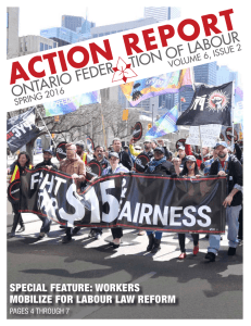 OFL Action Report - The Ontario Federation of Labour