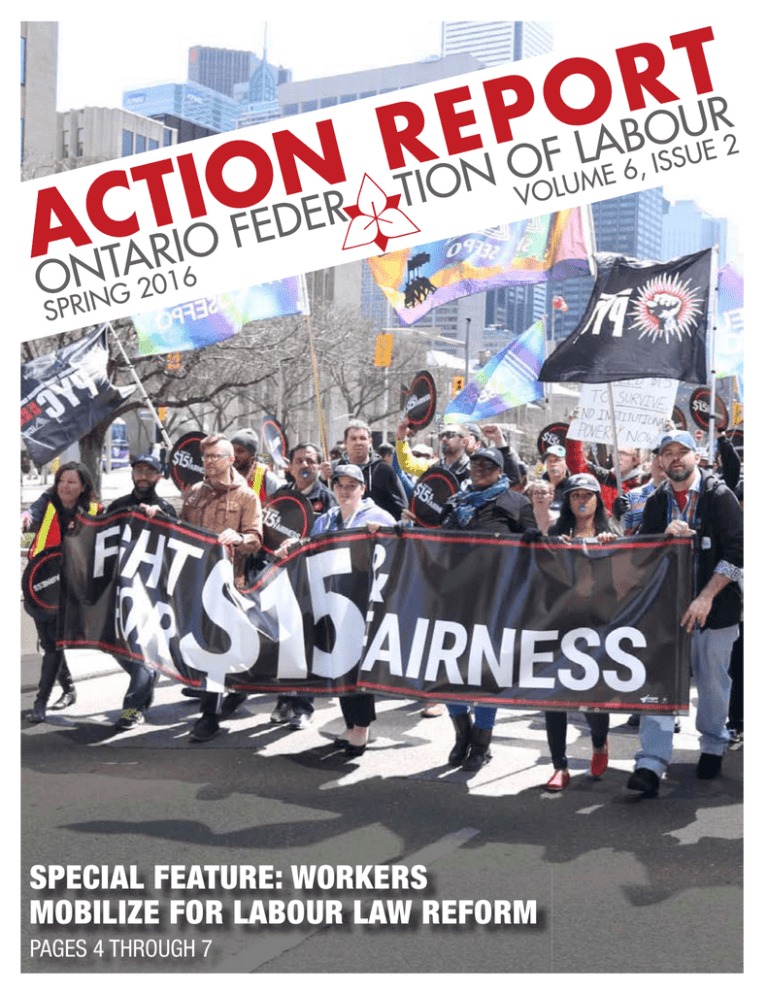 OFL Action Report - The Ontario Federation of Labour