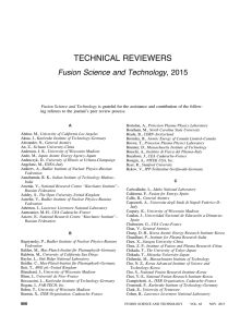Technical Reviewers List