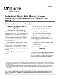 Design Safety Standards for Electrical Systems: Hazardous