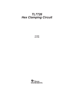 using the tl7726 hex clamping circuit