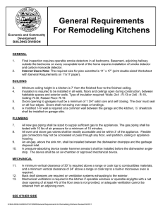 General Requirements For Remodeling Kitchens