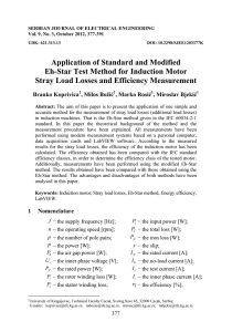 Application of Standard and Modified Eh-Star Test Method
