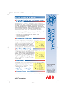 Starting Methods for AC Motors