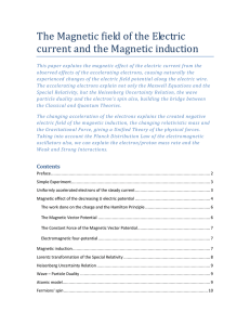The Magnetic field of the Electric current and the