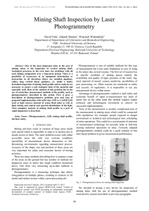 Mining Shaft Inspection by Laser Photogrammetry