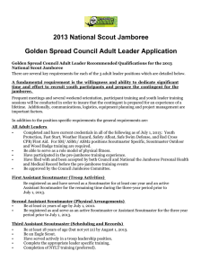 2013 National Scout Jamboree Golden Spread Council Adult