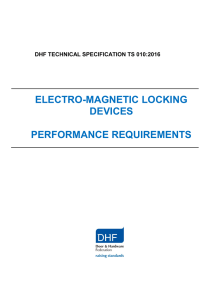 DHF TS010 Electromagnetic locking devices