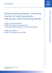 Child protective products – protective function of socket