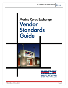 mcx vendor standards 2014