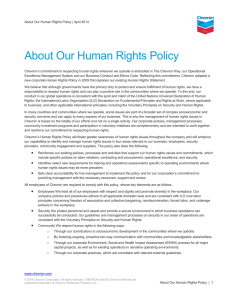 About Our Human Rights Policy