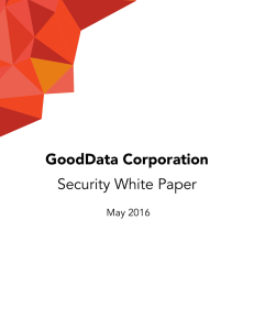 GoodData Corporation Security White Paper