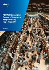 KPMG International survey of Corporate Responsibility reporting 2011