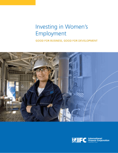 Investing in Women`s Employment