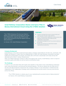 Israel Railway Corporation Shares and Syncs Files in Bezeq