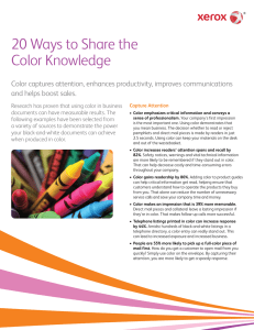 20 Ways to Share the Color Knowledge